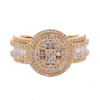 10K Gold 1.90ct Diamonds Super Fancy Men's Ring