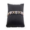 10K Y W Gold 5.25ct Diamonds new heart bracelet