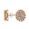 14K Y/Gold 3.20ct Diamonds new mens earrings