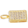 10K Yellow Gold Baguette Diamond Pendant 1.65Ctw 