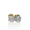 10K Yellow Gold 0.20 CT Diamond Round Earrings